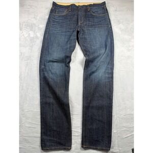 Rag & Bone Men's Jeans 34 Dark Wash Made USA 100% Cotton Button Fly Denim